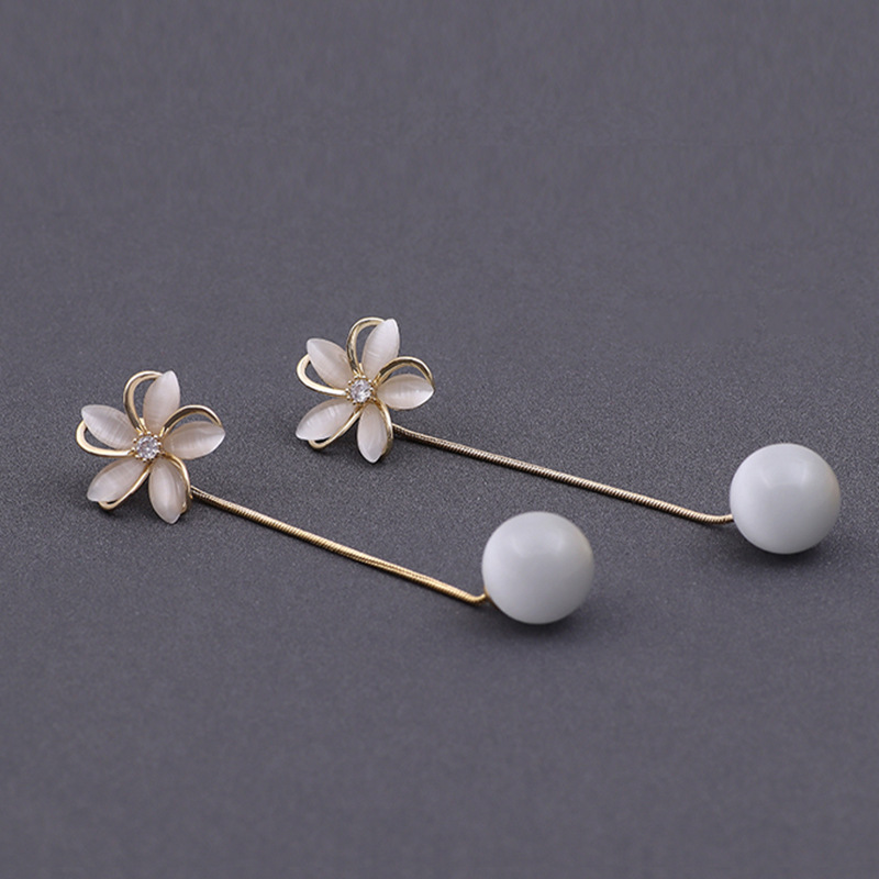 Two Wear Flower Opal Earrings display picture 6