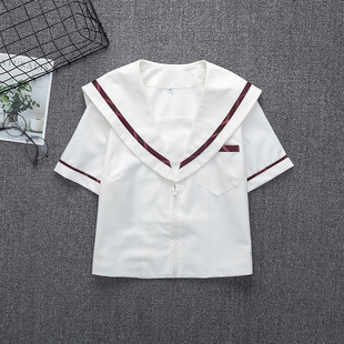 Летняя японская униформа, комплект для школьников, форма, короткий рукав