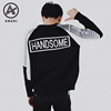 Autumn and winter street Easy lovers Sweater Large originality Hit color originality design Raglan Korean Edition sweater