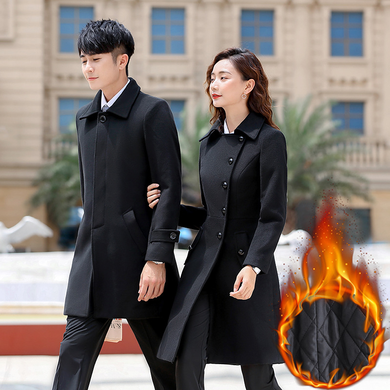 Professional woolen coat men's and women...