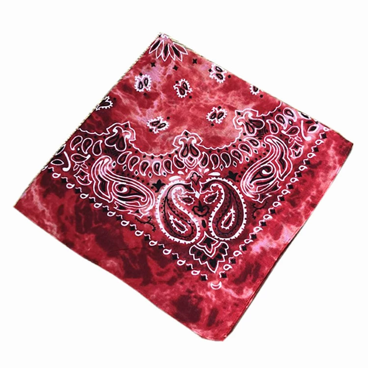 Headscarf, polyester 55 cm, paisley vortex print, one size (multi-color)