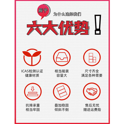 Factory direct sales thickened storage box PP plastic wardrobe stackable storage box drawer type transparent storage cabinet enlarged