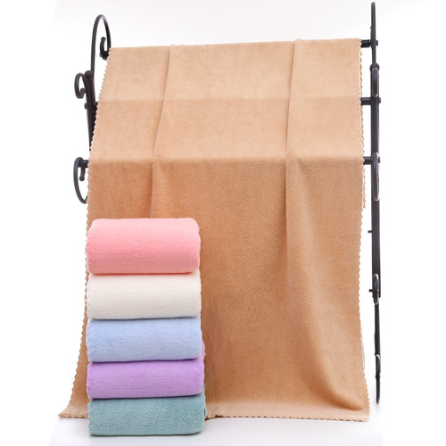Towel coral velvet high density microfiber lace towel beauty foreign trade DZHILOGO soft 35*75 gift
