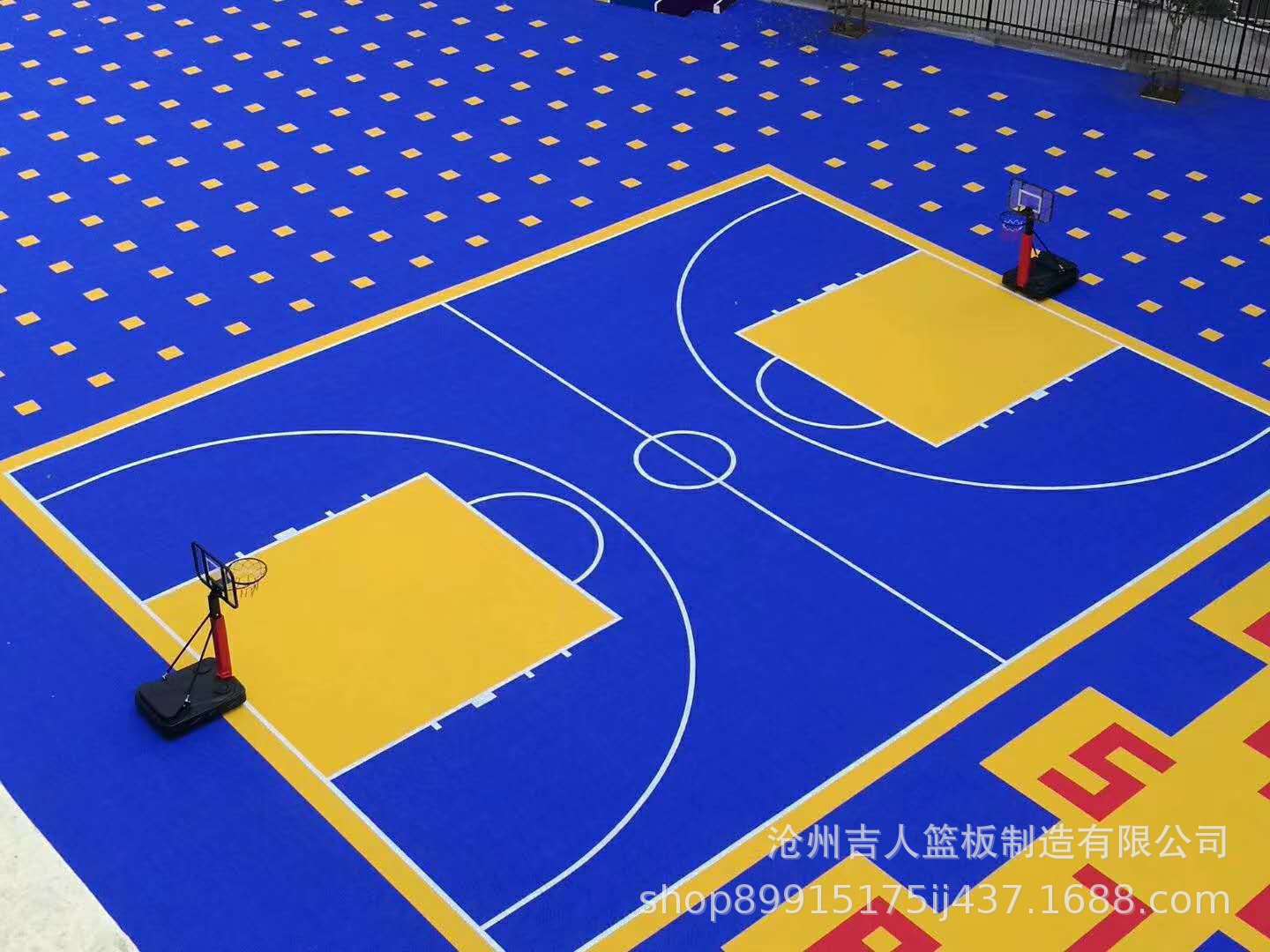 学校篮球场悬浮拼装地板 - 地坪方案 - 四川秀邦地坪工程有限公司