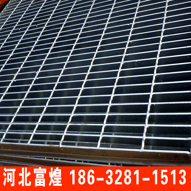 direct deal Q235 Platform steps Galvanized Steel Grating wholesale Ditch Cover plate Galvanized steel Grating