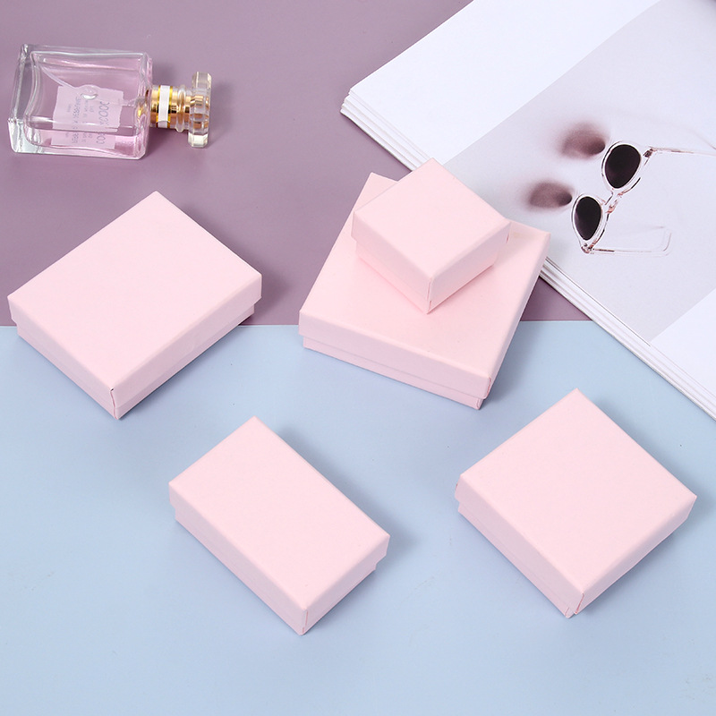 Solid Color Pattern Fashion Style 1 Piece Fashion Solid Color Paper Jewelry Boxes