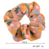 Brand fresh universal ponytail, hair accessory, floral print, wholesale