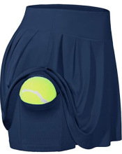 当季新款亚马逊eBay欧美内短裤口袋运动健身瑜伽网球【百褶短裙】