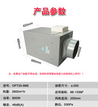 绿岛风DPT25-86B 静音风机静音型排风机新风系统 现货供应