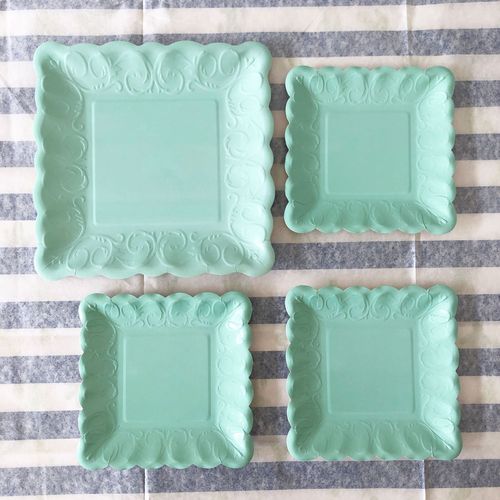 Thickened Disposable Plate Gold-Color Colored Paper Plate Party Fruit Plate Fruit Dessert Table Cake Small Plate Afternoon Tea