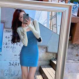 0208小个子可盐可甜连衣裙搭配显高女吊带裙性感外穿收腰早秋新款