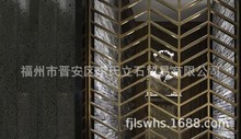 福建立石石业福州水头展厅升级古建八字镂空窗花花筒格挡背景墙