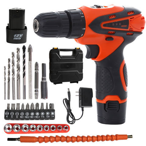 德国12V锂电钻充电钻16.8V双速家用手电钻正反转电动螺丝刀套装