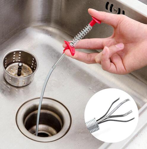 Pipe dredge, bendable hand-pinch four-claw picker, sewer picker picker, sewer garbage clip