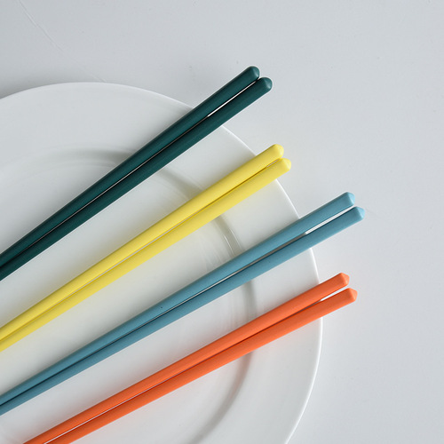 New Ceramic Chopsticks Tiffany & Co. Cool Color LC Hermès Non-Fading Non-Molding Gift Box Set