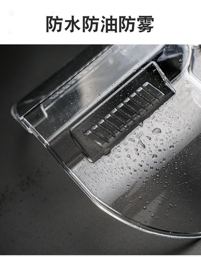 Splash-proof and dust-proof, impact-resistant transparent kitchen protective screen, face shield for full facial protection, recommended