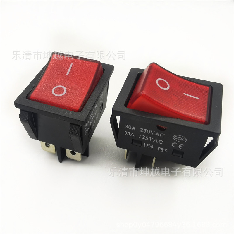 KCD4船形开关四脚25X32船型开关电焊机大功率30A大电流