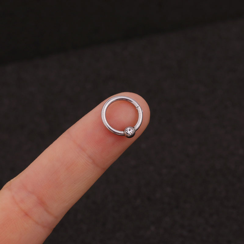 new fashion  stainless steel zircon earrings