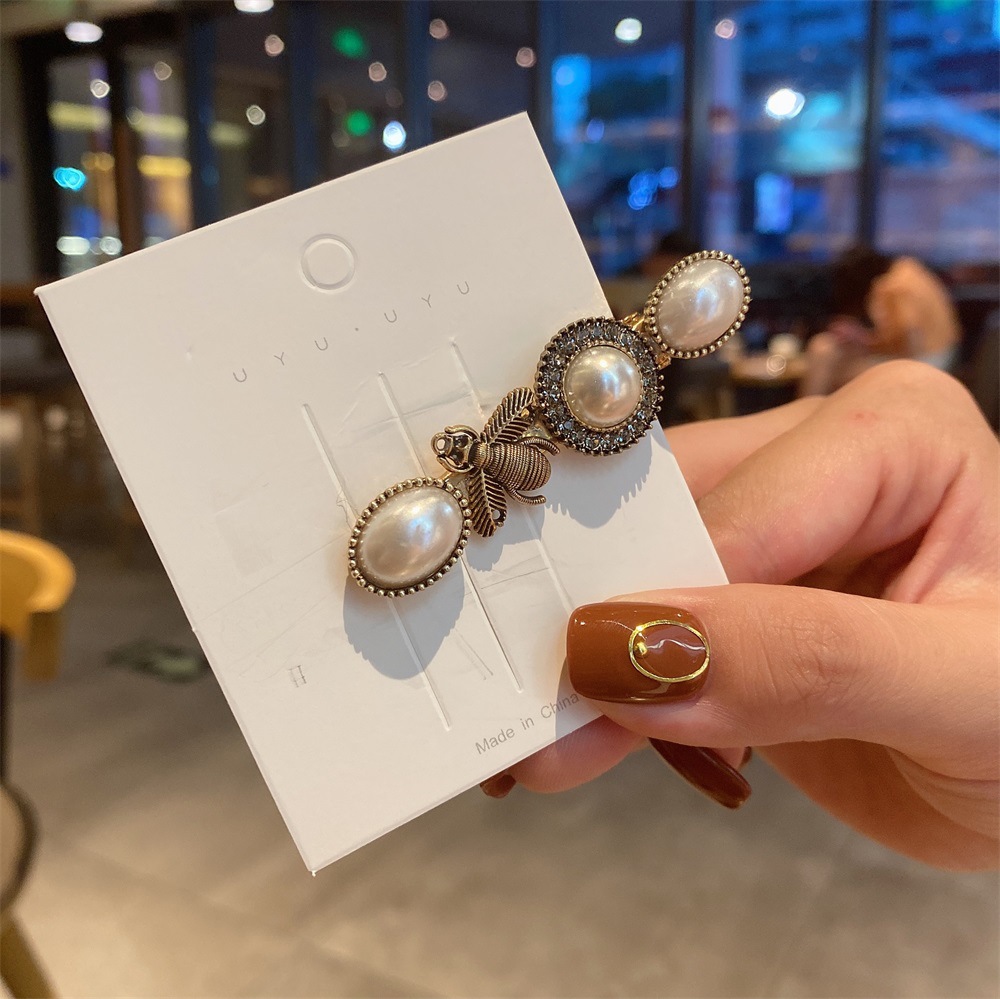 Haarnadel Im Koreanischen Stil Mit Weißen Perlen display picture 5
