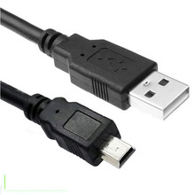 迷你mini USB數據線 T型口5pn 相機充電線 車載mp3移動硬盤連接線