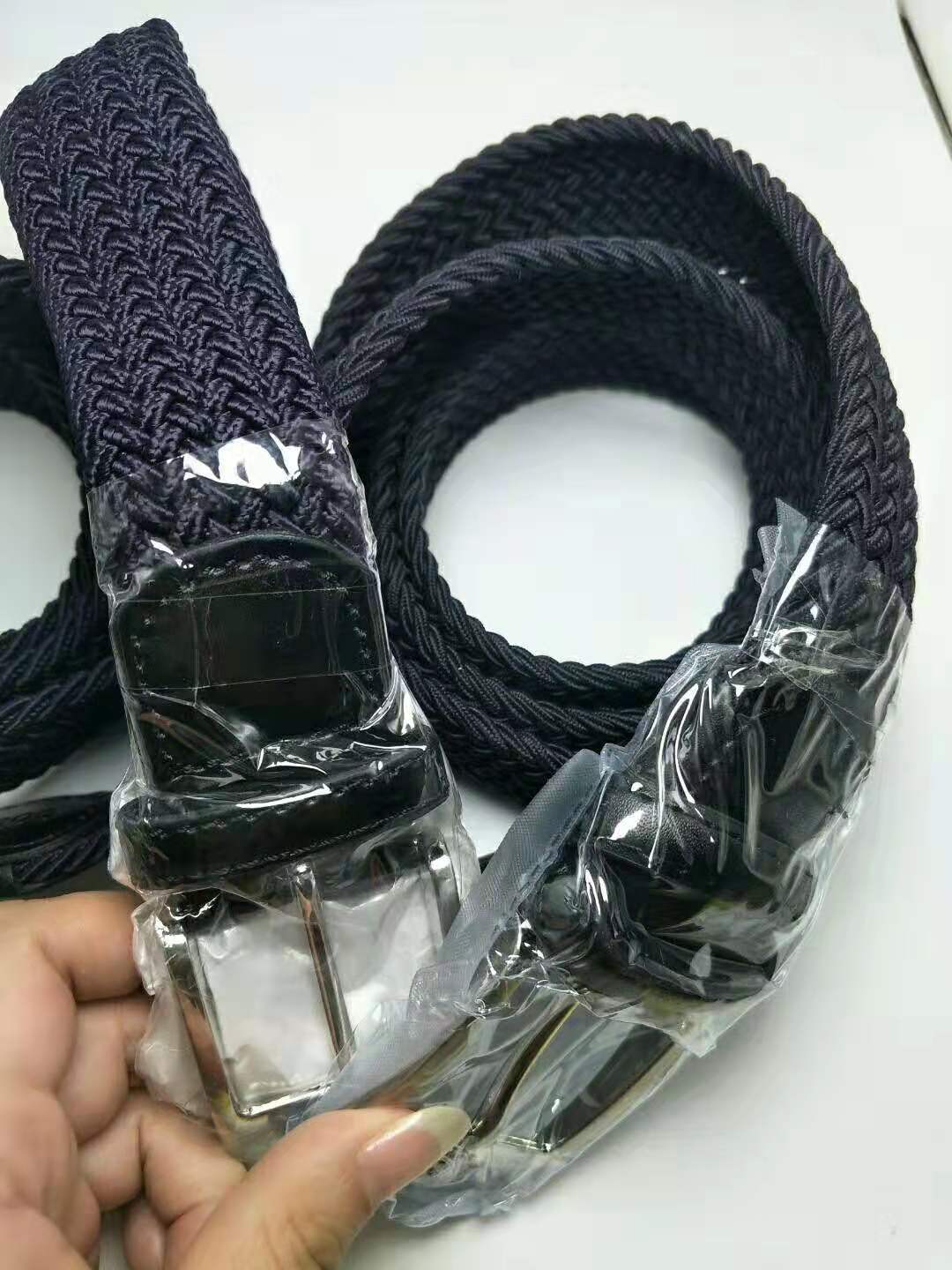 Casual stretch woven men's belt. Tactical Training Elasticated Pin Buckle Inner Belt_voghion.com