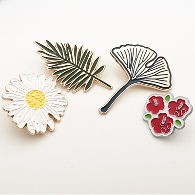 Cross border Specifically for Brooch high-grade Clothes & Accessories Brooch Foreign trade Selling flowers and plants Brooch high-grade electroplate Enamel badge