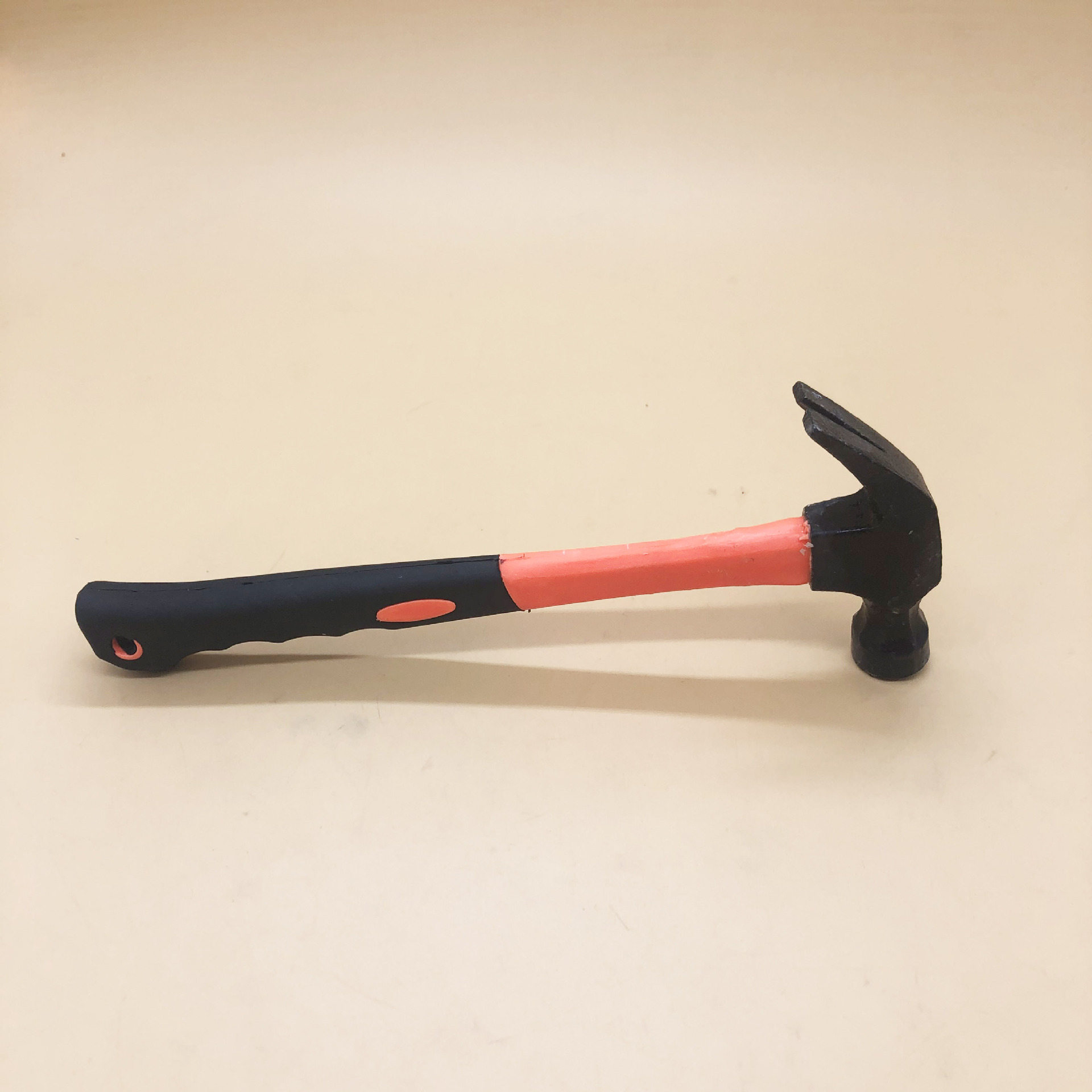 羊角锤 木柄锤起钉锤塑柄连体羊角锤铁榔头 五金工具地摊批发