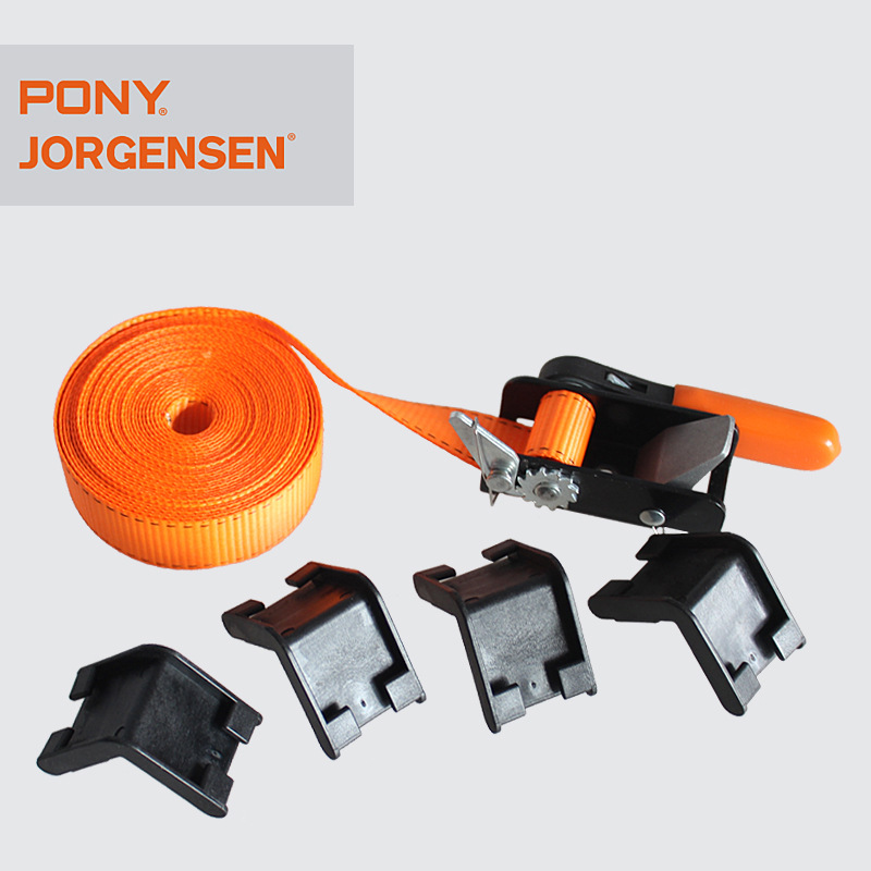 美国PONY 夹具拼板夹多功能捆绑夹夹不规则形状4.5米尼龙绑带夹