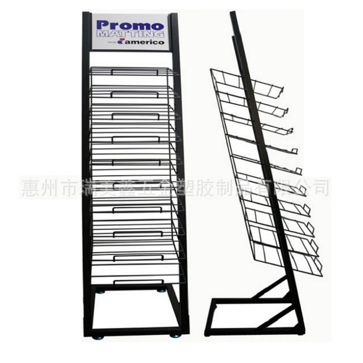 加工生产 定制各类五金展示架 家居用品展示架 墙纸展示架 报纸架