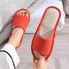 Summer non-slip universal slippers indoor, cotton and linen