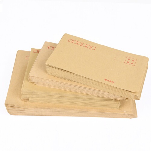 Wholesale kraft paper envelope bag VAT invoice special envelope yellow kraft paper document bag packaging bag
