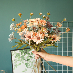 Rose flower wall cross-border wedding Ono chrysanthemum artificial flower manufacturer home decoration fake flower INS hand bouquet MW66784
