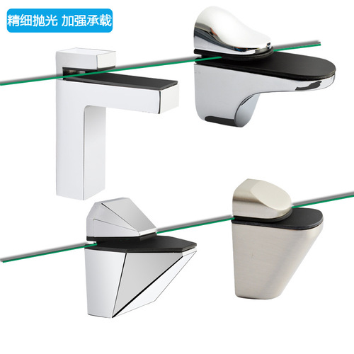 Stainless steel adjustable glass laminate support partition bracket bracket eagle mouth clip fish mouth clip fixed can clip 3-35MM