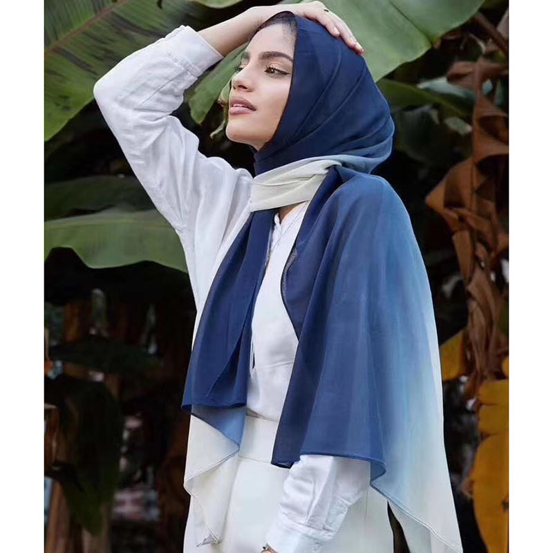 New Muslim scarf pearl chiffon hand-pain...