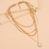 Retro fashionable trend necklace, European style, simple and elegant design