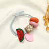 South Korean goods, fruit hair rope, ponytail, hair accessory, Chanel style, wholesale