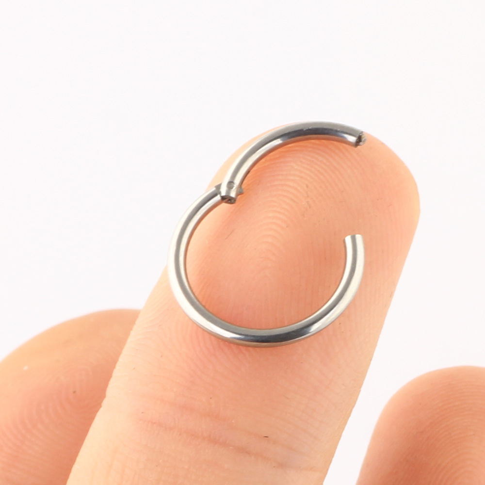 European American Stainless Steel Titanium Steel Nose Ring Earring Body Piercing Jewelry - Flower Design Cherry Motif detail image 8
