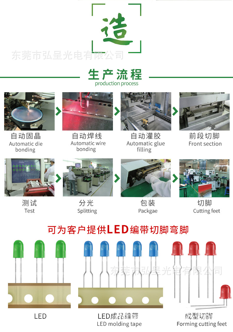 20年封装经验工控产品用的高亮度3mm高平头白光发光二极管指示灯-阿里巴巴