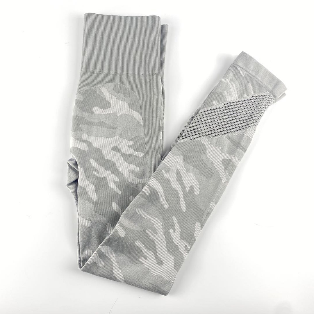 seamless knit camouflage yoga pants  NSLX20295