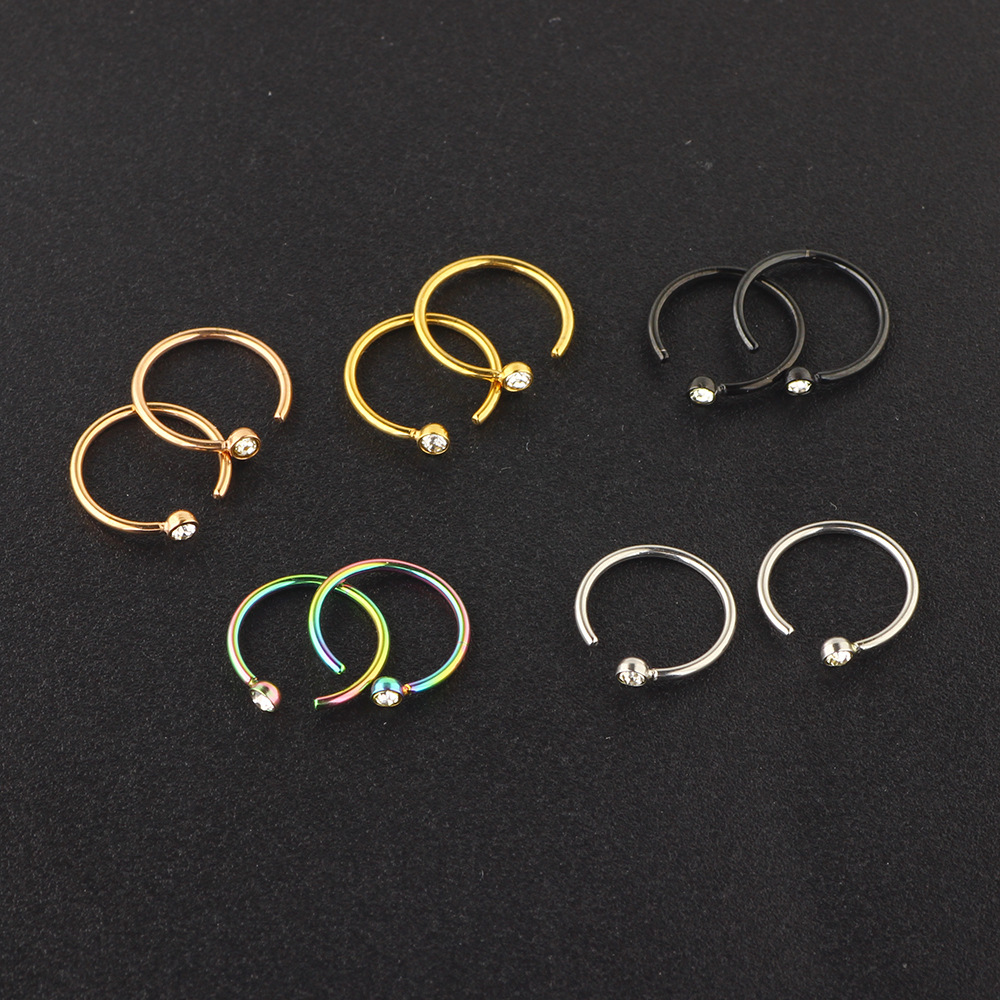 Labret piercing jewelry detail image
