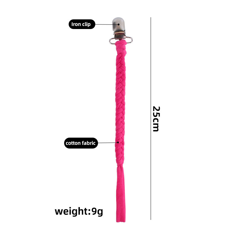 Suministros para bebés populares clip de pico de pato cuerda de pezón DIY bebé creativo hecho a mano tejido Cadena de pezón cadena anti-caída