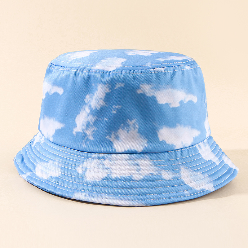 Sombrero Vendedor Caliente De La Sombrilla Casual Del Sombrero Del Pescador Del Cielo Azul Y De Las Nubes Blancas display picture 7