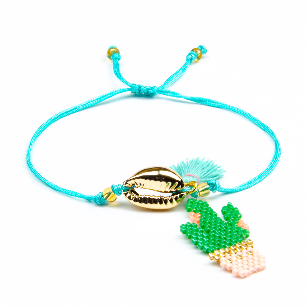 Miyuki Bead Hand Woven Bracelet Mexican Cactus Milano Rope Wholesales Yiwu display picture 9