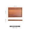 Wooden tray wooden rectangular walnut wood solid wood hotel dining tea tray roasted pizza steak square plate