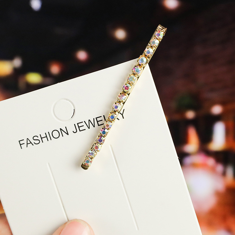 Fashion Geometric Metal Plating Rhinestones Hair Clip 1 Piece display picture 3