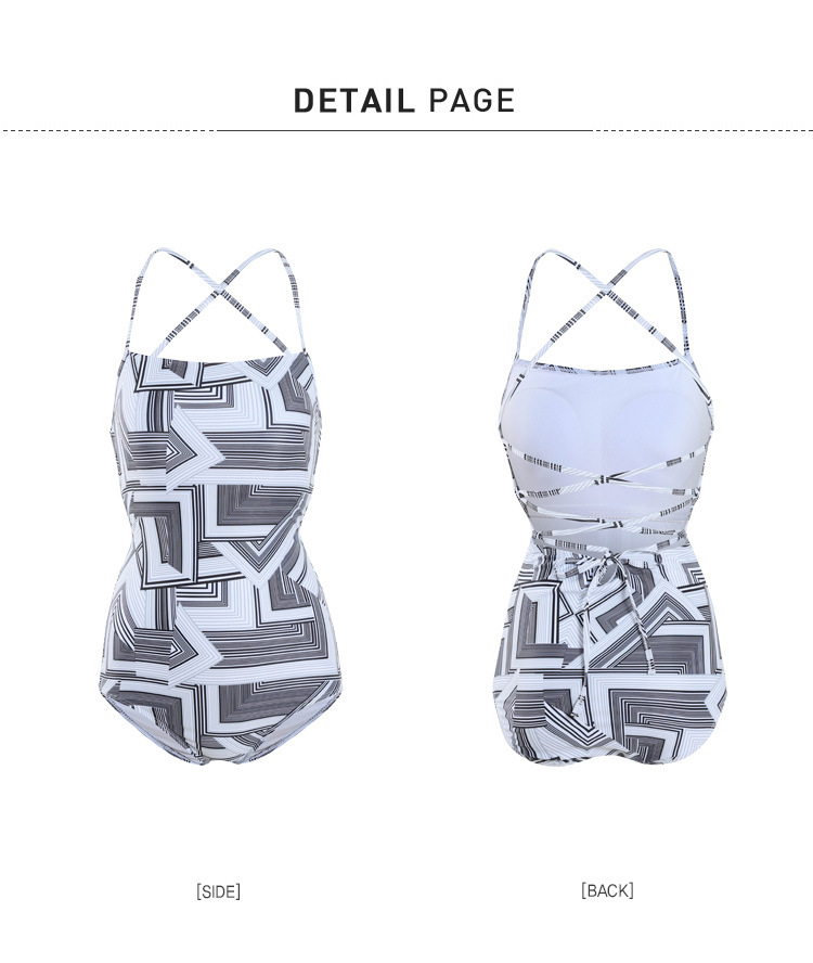 fashion slim retro sexy backless one-piece swimsuit NSHL3956