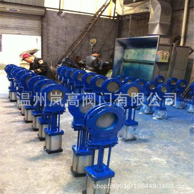 现货定制 PZ673H-16C 气动刀型闸阀 圆形插板阀 DN65