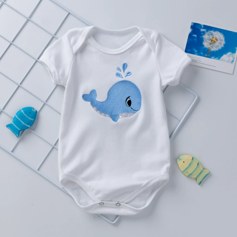 Cute children's bodysuit for men and women, doll, with embroidery, new collection, 0-2 years, with short sleeve, (Physicals), children's clothing