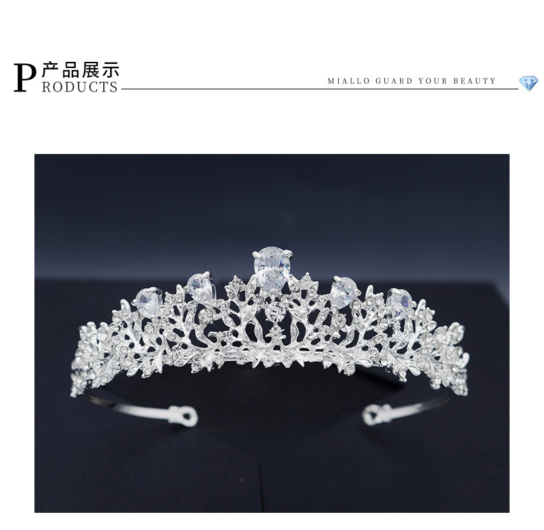 New Fashion Zircon Hair Accessories Bohemian Retro Crown Prom Dress Accessories Bridal Jewelry display picture 3