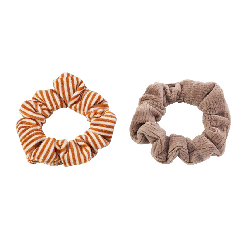 Retro Leopard Spotted Hair Scrunchies Set display picture 5